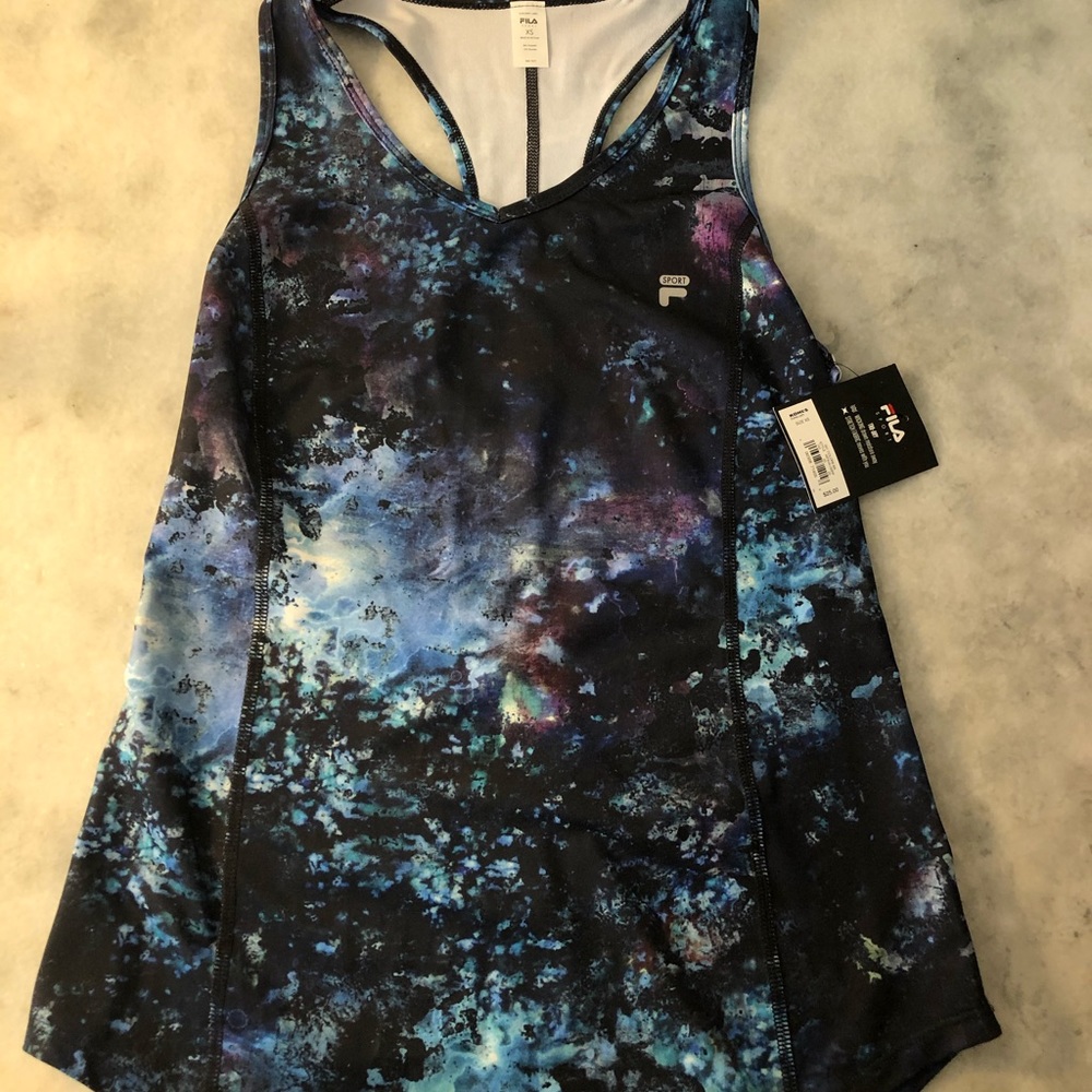 Fila galaxy athletic tank top NWT